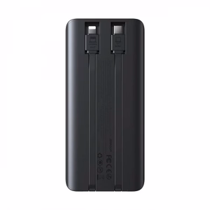 Portatīvais lādētājs Joyroom JR-PBF19 melns 10000mAh 22.5W (PD / QC3.0) + integrēti Type-C / Lightning kabeļi