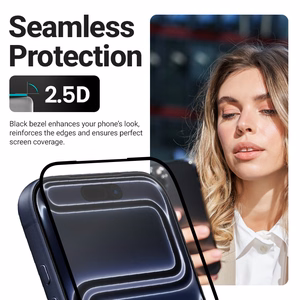Crong EasyShield 2 rūdīta stikla ekrāna aizsargu komplekts iPhone 17 / iPhone 17 Pro / iPhone 16 Pro