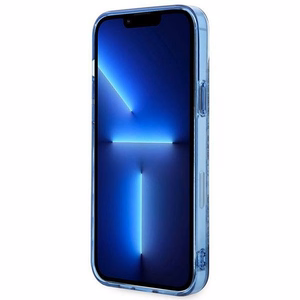 Guess GUHCP14MHGPLHB iPhone 14 Plus 6.7 "zils/zils cietais apvalks Porcelain Collection