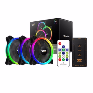 Datora ventilatoru komplekts ARGB Darkflash DR12 Pro 3in1 120x120 (melns)