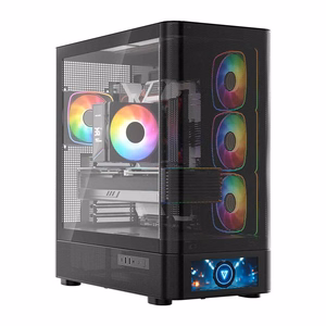 MODECOM Volcano AQ500 ARGB Midi melns