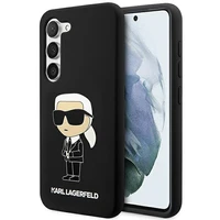 Karl Lagerfeld Silikona Ikonik apvalks Samsung Galaxy S23+ - melns