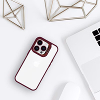 Tel Protect Viedtālruņa apvalks ar statīvu un kameras stiklu iPhone 11 Pro sarkans