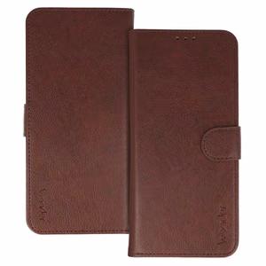 Wonder Common universāls grāmatiņveida maciņš (M) Samsung S21/S10/Note/Note 2/Note 3/Huawei P30 Lite/P9/P9 Lite brūns