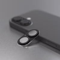 Etteri full camera lens guard for iPhone 17 melns