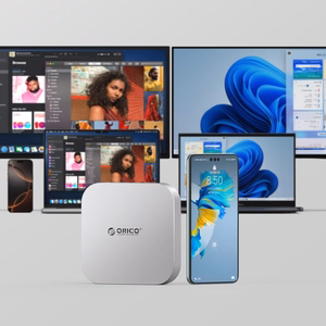 Orico MiniLink 9-in-1 dokstacija ar M.2 SSD cietā diska nodalījumu - sudraba krāsā