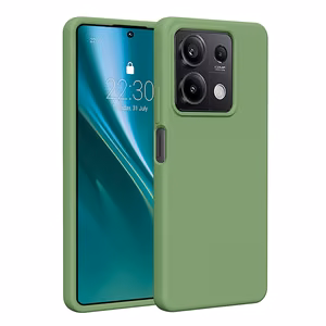 Etteri silikona viedtālruņa apvalks Xiaomi Redmi Note 13 5G - gaiši zaļais