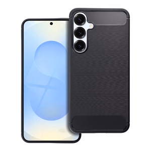 Oglekļa šķiedras apvalks viedtālrunim SAMSUNG S25 Plus - melns