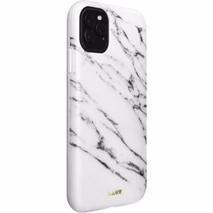 Laut Huex Elements vāciņš ierīcei iPhone 11 Pro Max, balta marmora raksts