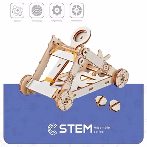 Wooden Assembly Kit Catapult STEM Educational Toy