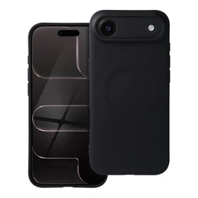 Silikona MAG COVER viedtālruņa apvalks ar MagSafe IPHONE 17 Air melns