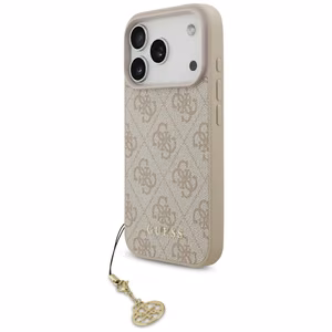 Guess 4G Charms Collection MagSafe Чехол для iPhone 17 Pro - розовый