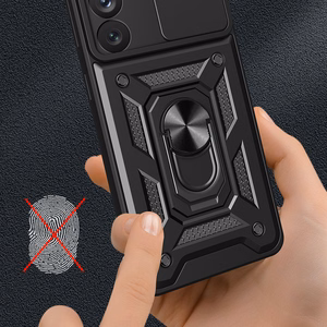 Viedtālruņa apvalks Samsung Galaxy S23+ ar kameras vāciņu - sarkans