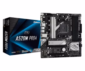 Asrock A520M Pro4 Socket AM4 micro ATX Материнская плата