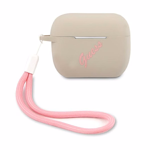 AirPods Pro vāciņš Guess GUACAPLSVSGP pelēks rozā/pelēks rozā Silikons Vintage