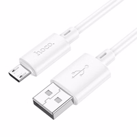 Kabelis USB A uz Micro USB Hoco 2,4A 2 m X88 balts
