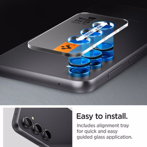 Spigen Glas.tR EZ Fit Optik aizsargstikls kamerai Samsung Galaxy S23 FE - melns, 2 gab.