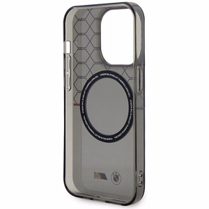Apvalks BMW BMHMP14XHGPK iPhone 14 Pro Max 6.7" pelēks/pelēks cietais apvalks Raksts MagSafe