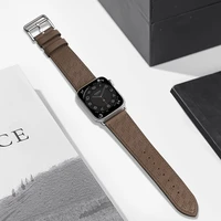 Ādas siksniņa Apple Watch 38 / 40 / 41 mm aproce – tumši brūna