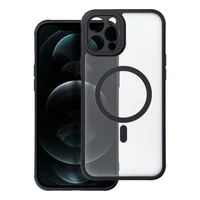 Viedtālruņa apvalks – pilnīgi matētais magnētiskais apvalks, saderīgs ar MagSafe IPHONE 12 Pro Max, melns