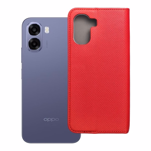 Atverams Smart Case Book maciņš Oppo A6x, sarkans
