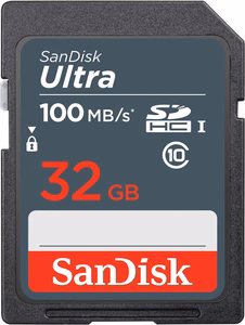 SanDisk atmiņas karte 32GB SDHC Ultra 100 MB/s