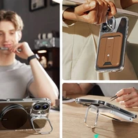 ESR Classic Hybrid Kickstand Halolock MagSafe Viedtālruņa apvalka komplekts + Aizsargstikls iPhone 16 Plus – caurspīdīgs