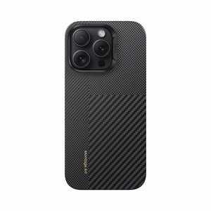 Benks Montage magnētiskais Armor Air Kevlar viedtālruņa apvalks ar PC rāmi 600D+1500D (M064) Iphone 16 Plus melns