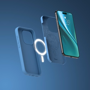 Etteri Silikona mag futrālis iPhone 14 6,1" tumši zils