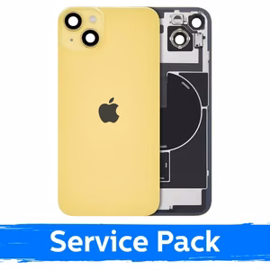 Aizmugurējais vāciņš, saderīgs ar Apple iPhone 14 Plus / Dzeltens / (Service Pack)