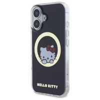 Hello Kitty IML Saldā kaķenīte magnētiskais iPhone 16 viedtālruņa apvalks - melns