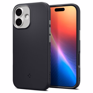 Spigen Nano Pop Mag Чехол совместимый с MagSafe для iPhone 17 Black Sesame