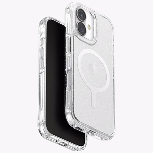Uniq LifePro Xtreme Magnētiskais uzlādes viedtālruņa apvalks iPhone 17 - Caurspīdīgs ar spīdumiem