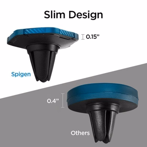 Spigen QS11 Magnētiskais auto gaisa ventilācijas telefona turētājs - melns