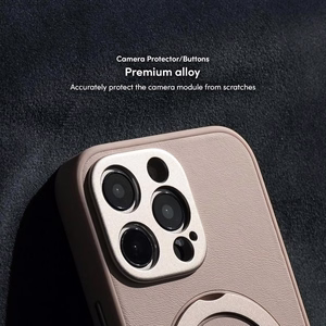 Moshi Kameleon MagSafe vāciņš ierīcei iPhone 16 Pro Max, ar statīva funkciju, “Shell Pink” krāsā