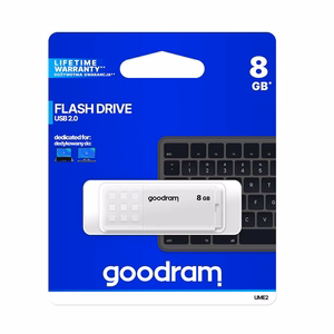 Goodram zibatmiņa 8GB USB 2.0 UME2 balta