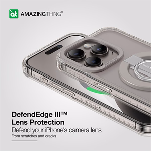 Amazing Thing Titan Pro Mag gredzena turētāja apvalks 10FT IP156.1PTRGY Iphone 15 Pro titāna
