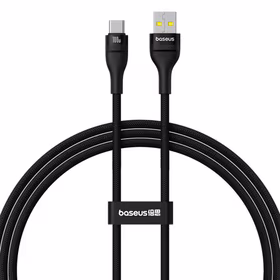 Baseus Flash 2 Lādēšanas kabelis USB uz USB-C 100W 1m Melns