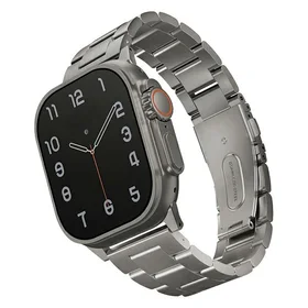 Uniq Osta nerūsējošā tērauda siksniņa for Apple Watch 1/2/3/4/5/6/7/8/SE/SE2/Ultra 42/44/45/49mm - sudraba