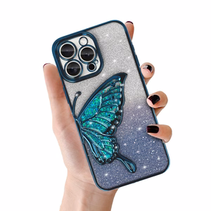 Tel Protect Butterfly ūdensizturīgs viedtālruņa apvalks iPhone 16 Pro Max - zils
