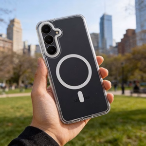 Maciņš Samsung A27 Frame Clear Hybrid Mag Cover, saderīgs ar MagSafe, caurspīdīgs