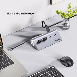 UNITEK alumīnija USB-C sadalītājs 2x USB-A 2x USB-C 5Gbps