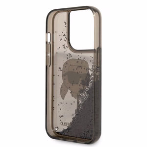 Karl Lagerfeld KLHCP14LLNKHCK iPhone 14 Pro 6.1" melns/melns cietais apvalks Spīdums Karl Galva