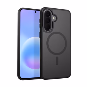 Crong Hybrid Matte Magnetic MagSafe vāciņš ierīcei Samsung Galaxy A57, melns