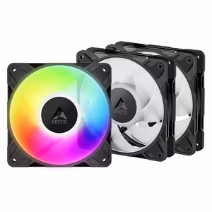 ARCTIC P12 PRO PWM PST A-RGB Augstas veiktspējas ventilatori, 4-pinu, 120mm, 3 gab.