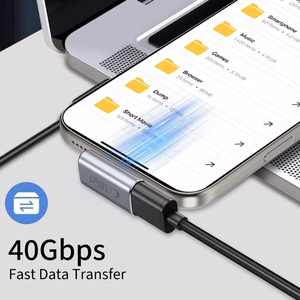 Tech-Protect Ultraboost AA03 USB-C leņķa adapteris - pelēks