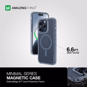 Amazing Thing Minimālais Magnētiskais apvalks MagSafe 6.6FT IP156.7PMMINBU iPhone 15 Pro Max zilais