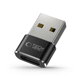 Tech-Protect UltraBoost USB-A (spraudnis) / USB-C (ligzda) adapteris - melns