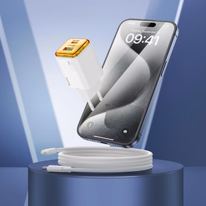 Зарядное устройство для телефона Hoco USB A + USB C QC3.0 PD 3A 20W + кабель USB C to USB C N52 белое