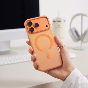 Tech-Protect MagZero MagSafe maciņš modelim iPhone 17 Pro / 18 Pro – matēts oranžs